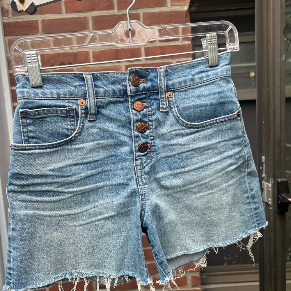 Madewell Blue Jean Shorts Cut-Offs